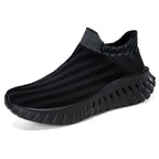 Damen Atmungsaktive Slip-On Sneakers mit elastischem Schaft und dämpfender Sohle