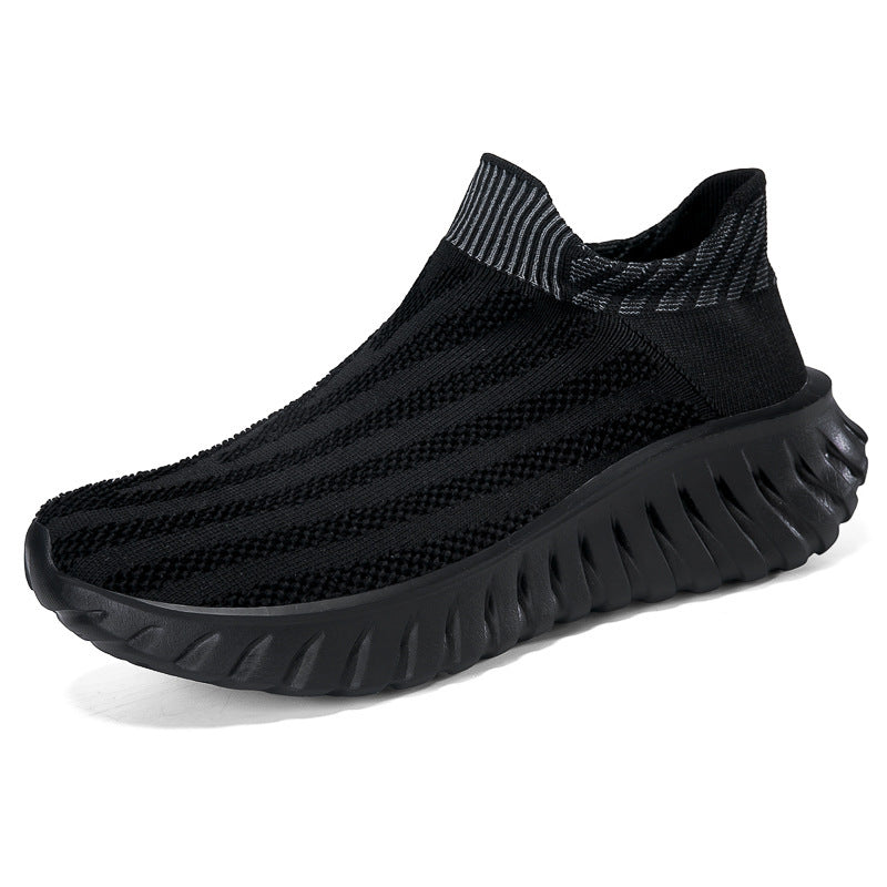 Damen Atmungsaktive Slip-On Sneakers mit elastischem Schaft und dämpfender Sohle