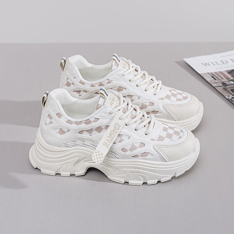 Damen Futuristische Lauf-Sneaker mit atmungsaktivem Mesh und gepolsterter Sohle R&B