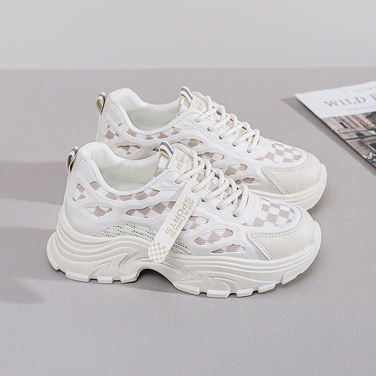 Damen Futuristische Lauf-Sneaker mit atmungsaktivem Mesh und gepolsterter Sohle R&B