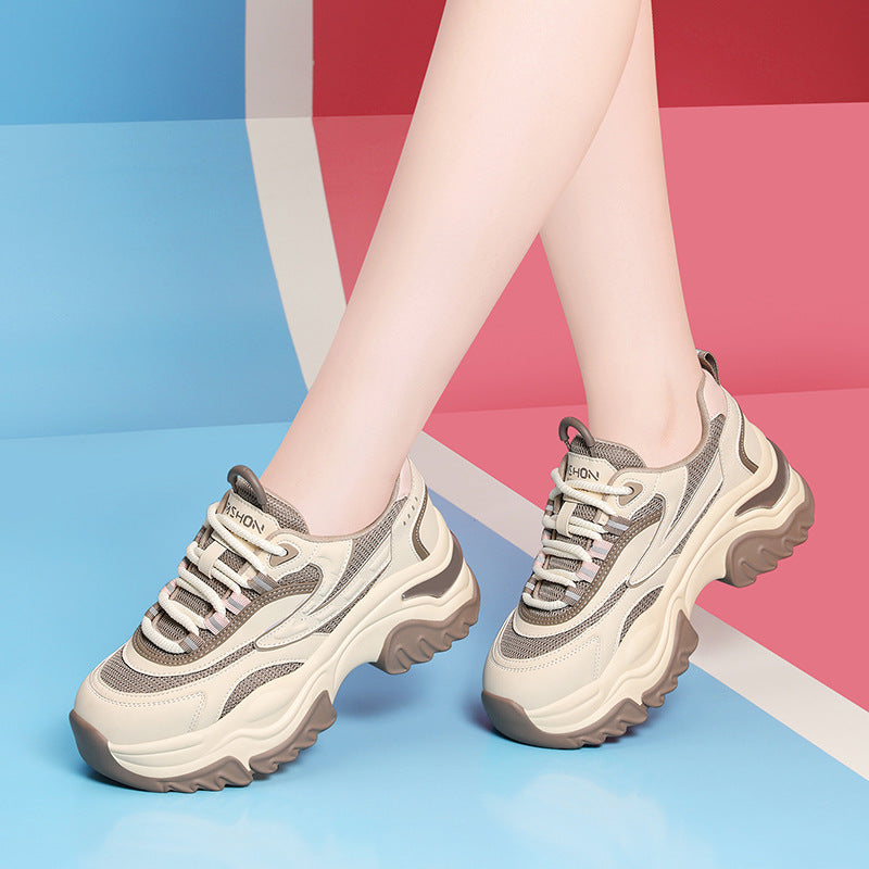 Damen Chunky Lauf-Sneaker mit hochdämpfender Sohle und atmungsaktivem Obermaterial R&B