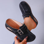 Damen Clogs mit modischem Doppelschnallen-Design und ergonomischer Fußbettung R&B