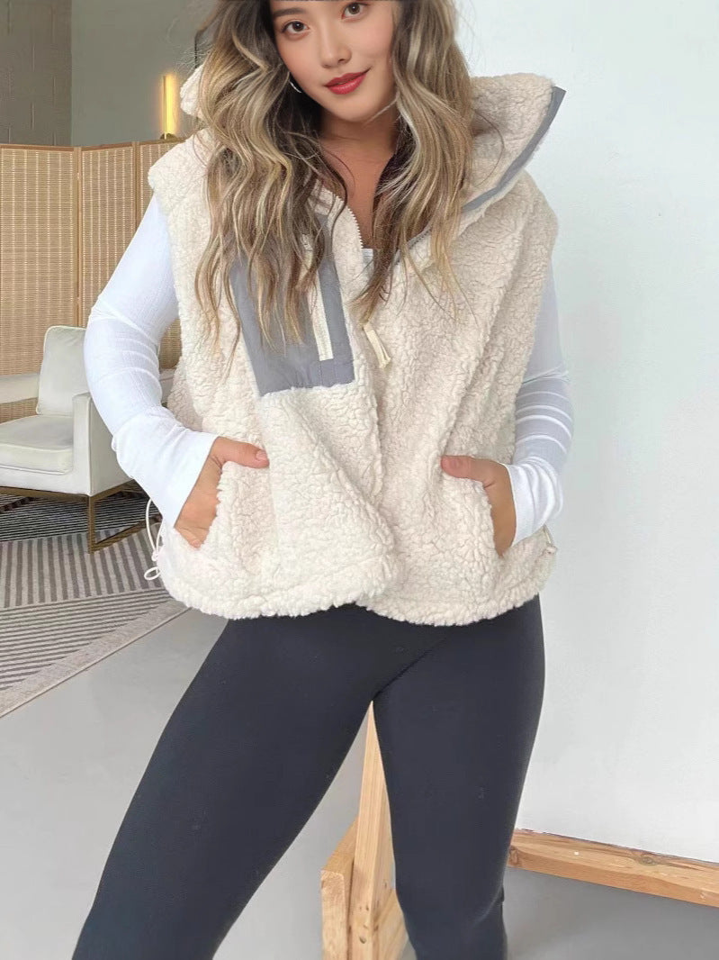 Damen Stepp-Weste mit hohem Kragen und praktischer Brusttasche R&B
