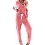 Damen Schlafanzug-Set aus weichem, atmungsaktivem Material R&B