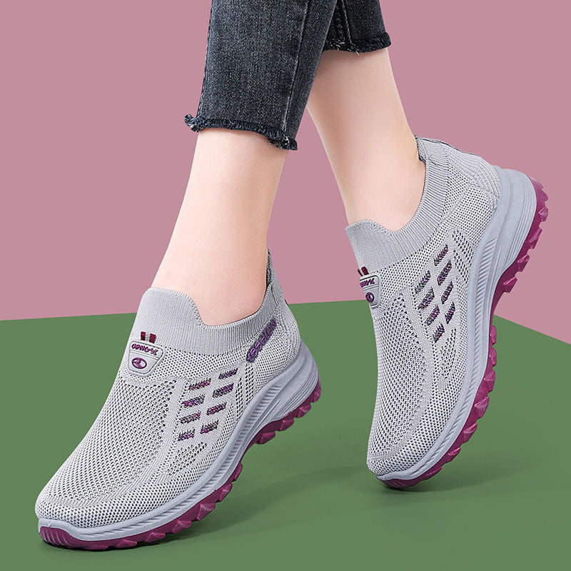 Damen Sportliche Sneaker mit elastischem Mesh-Obermaterial und dämpfender Sohle R&B