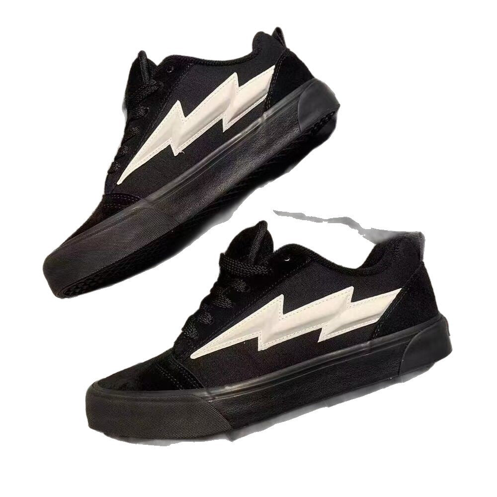 Damen Sportliche Sneakers mit auffällig grafischem Blitzen-Design R&B