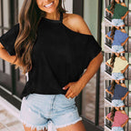 Damen Off-Shoulder Oberteil mit lässigem Design und modernen Akzenten R&B