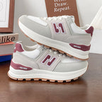 Damen Sportliche Sneaker mit strickbarem Kragen und bequemer Dämpfung R&B