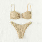 Damen Push-Up Bikini mit raffiniertem Schnürdetail R&B