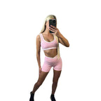 Damen Sportliches Oberteil und Shorts Set R&B