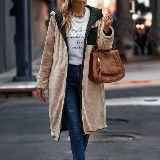 Damen lange Steppjacke R&B