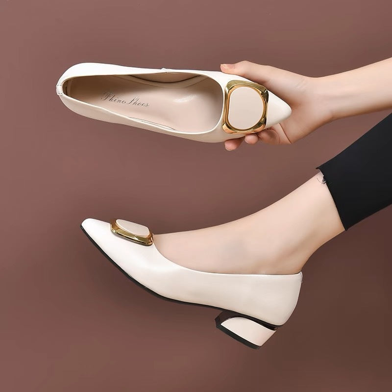 Damen Elegante Pumps mit glänzendem Schmuckdetail R&B