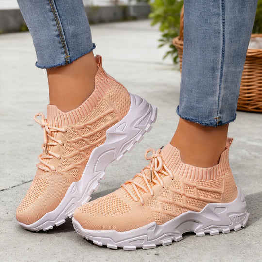 Damen Hochleistungs-Laufschuhe mit flexiblem Strick-Obermaterial R&B