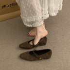 Damen elegante Slipper mit modischem Riemchen und hochwertiger Obermaterialstruktur R&B