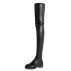 Damen Overknee Stiefel mit robustem Profil und elegantem Design R&B