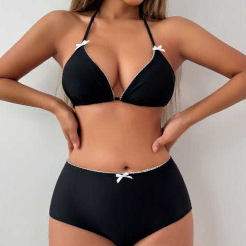 Damen Hochgeschnittener Bikini mit feinen Details R&B