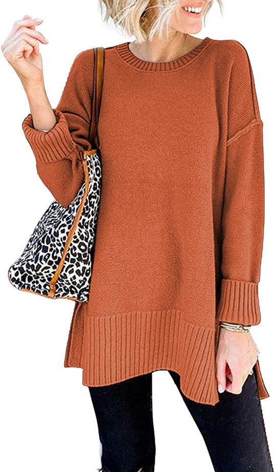 Damen Übergroßer Strickpullover R&B