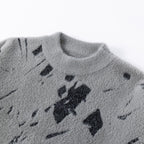 Damen modischer Strickpullover mit lässigem Oversized-Schnitt