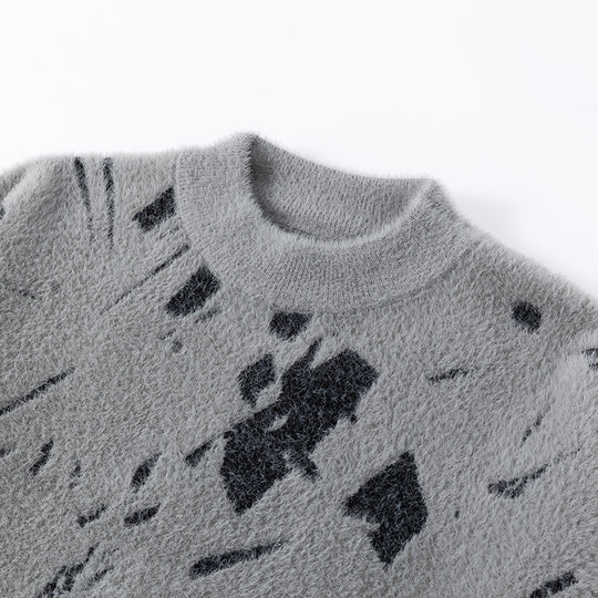 Damen modischer Strickpullover mit lässigem Oversized-Schnitt R&B