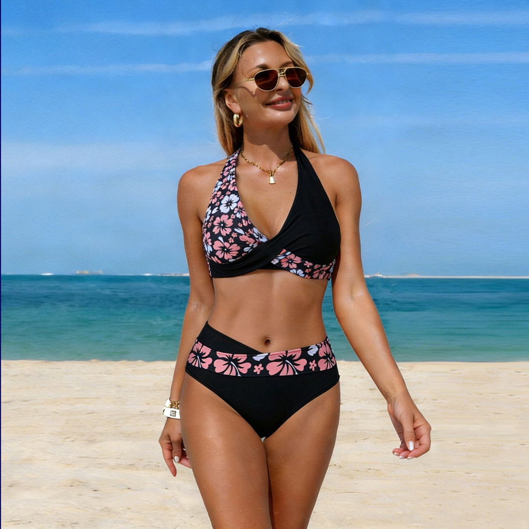 Damen Bikini-Set mit modischem Wickeldesign R&B