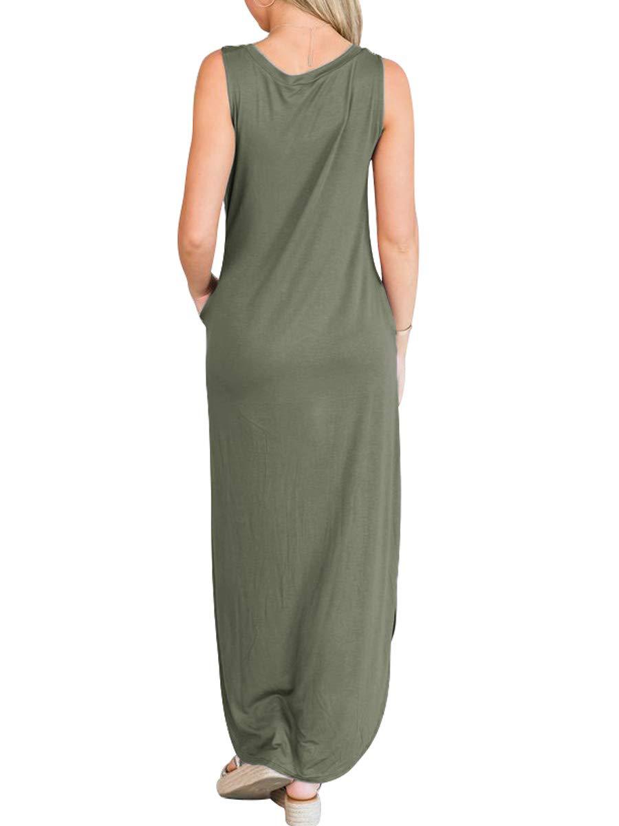 Damen Maxikleid mit lässigem Schnitt und praktischen Taschen R&B