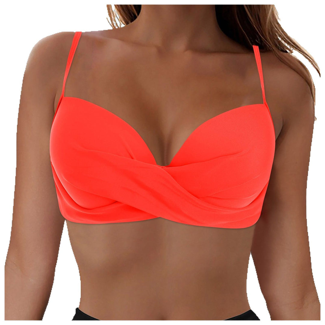 Damen Elegantes Bikinioberteil mit Wickeldesign R&B