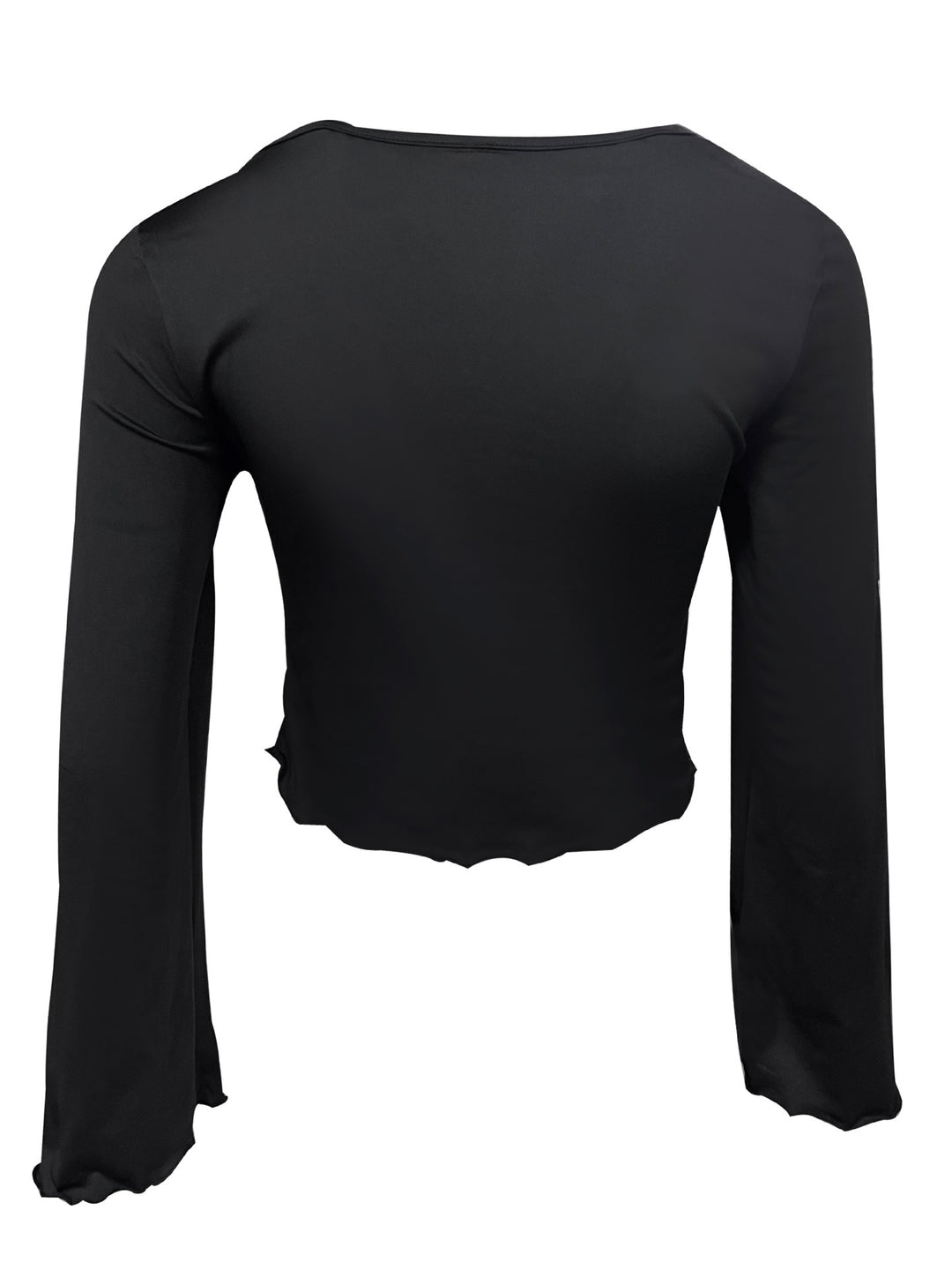 Damen Figurbetonter Longsleeve mit raffinierter Raffung R&B