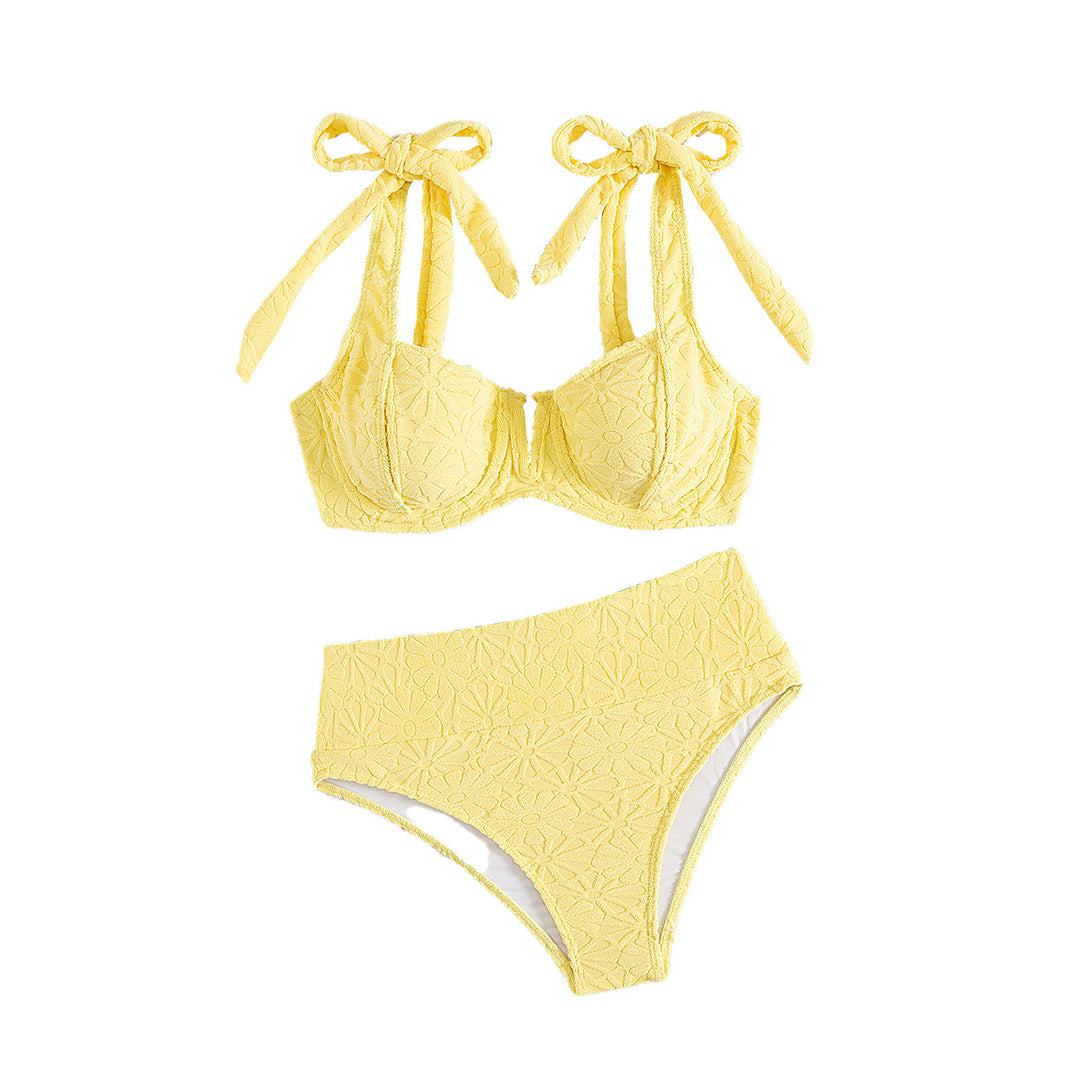 Damen Hochgeschnittener Bikini mit verspieltem Bindungssystem R&B