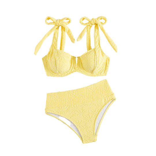 Damen Hochgeschnittener Bikini mit verspieltem Bindungssystem R&B