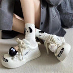 Damen Sportliche Sneaker mit modischem Textilobermaterial und klassischem Schnürsystem R&B