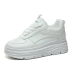 Damen modische Plateau Sneakers mit dämpfender Laufsohle und atmungsaktivem Obermaterial R&B