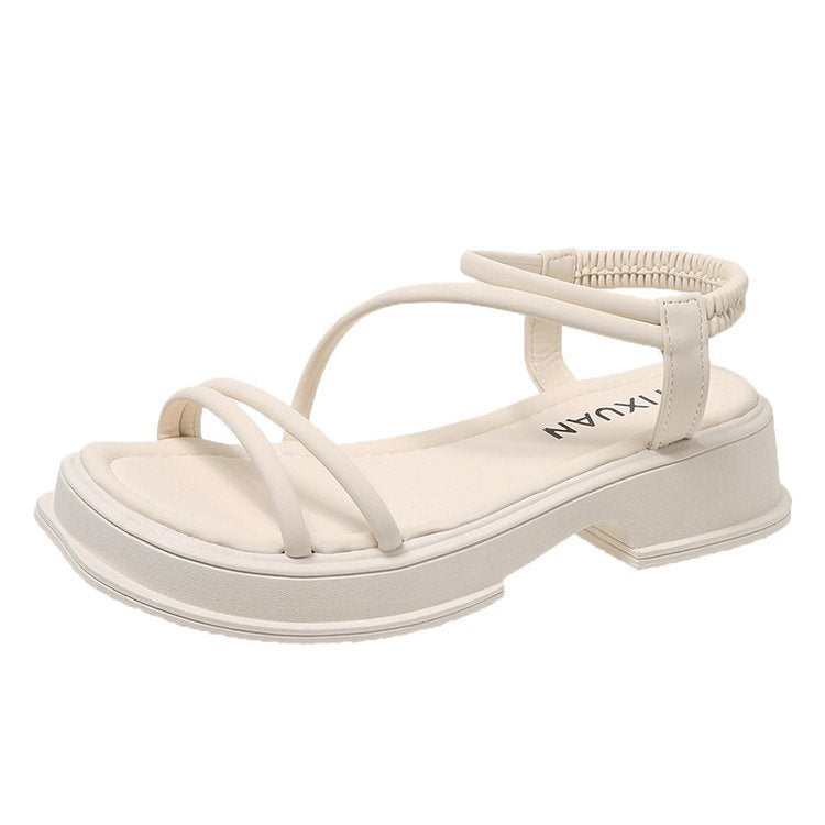 Damen Komfortable und elegante Sandalen mit flexiblem Riemendesign R&B