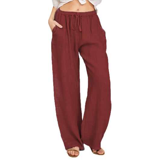 Damen bequeme Leinenhose R&B