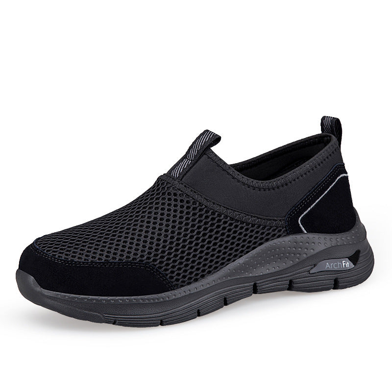 Damen Slip-On Laufschuhe mit atmungsaktiver Mesh-Oberfläche und dämpfender Sohle R&B