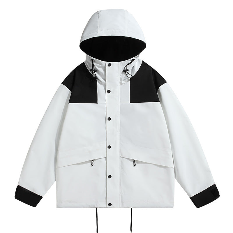 Herren technische Outdoor-Jacke mit wetterfester Kapuze und feuchtigkeitsregulierendem Material R&B