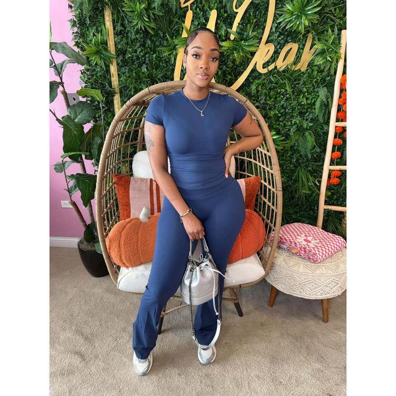 Damen Sportlicher Jumpsuit mit figurbetontem Schnitt und ästhetischem Design R&B