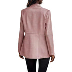 Damen eleganter Blazer mit Wabenstruktur und tailliertem Schnitt R&B