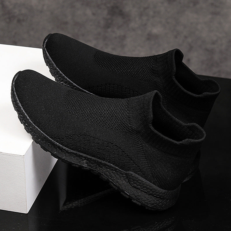 Damen Freizeit-Laufschuhe mit atmungsaktivem Strickdesign und rutschfester Sohle R&B