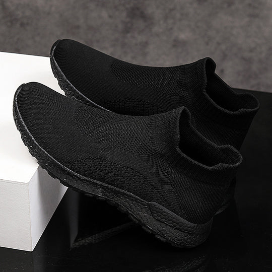 Damen Freizeit-Laufschuhe mit atmungsaktivem Strickdesign und rutschfester Sohle R&B