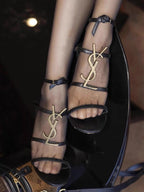 Damen elegante Sandalen mit verziertem Riemendesign R&B