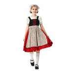 Damen nan traditionelles Kinderdirndl mit Schürze und Kopftuch R&B
