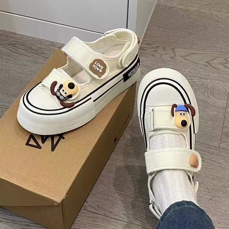 Damen Spielend inspirierte Sneakers mit strapazierfähigem Obermaterial und praktischem Klettverschluss R&B