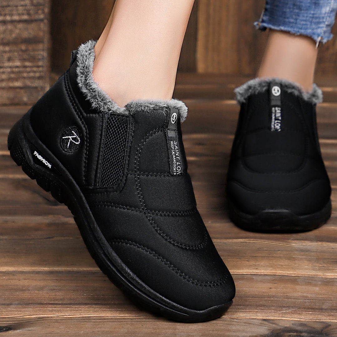 Damen Sneaker mit Warmfutter und elastischem Einschlupf R&B
