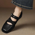 Damen Komfortable Ballerinas mit elastischen Riemen