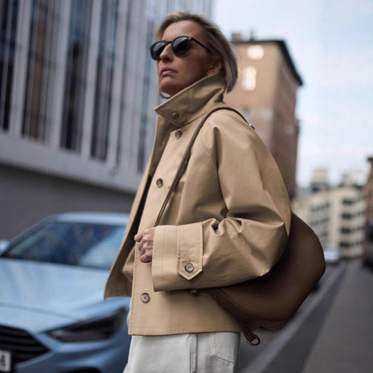 Damen Urbanistische Freizeitjacke mit hohem Kragen R&B