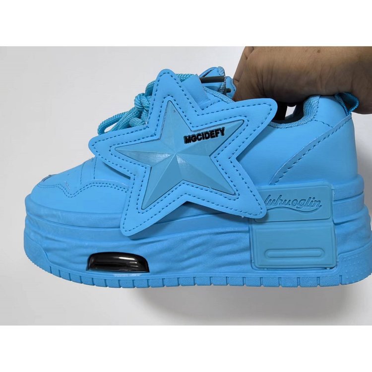 Damen Modische Sneakers mit auffälligem Sternen-Design und bequemer Sohle R&B