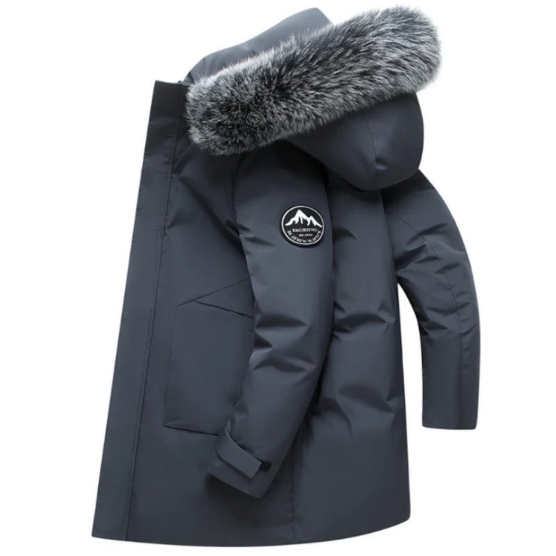 Damen Winterparka mit abnehmbarer Kapuze und kuscheligem Kunstfell R&B