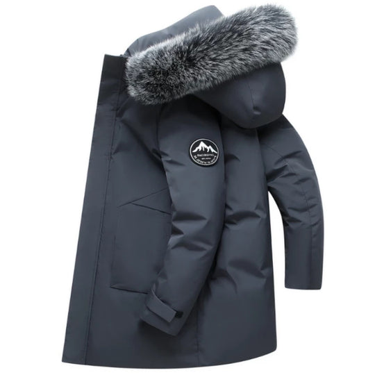 Damen Winterparka mit abnehmbarer Kapuze und kuscheligem Kunstfell R&B