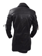 Herren Designer Bikerjacke mit asymmetrischem Reißverschluss