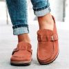 Damen Mokassin-Schuhe mit dekorativen Schnallen R&B